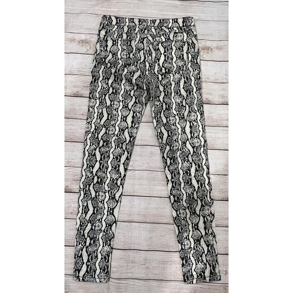 Wild Fable Womens Skinny Pants  Snakeskin Print High Rise Stretch Black/Beige 6 - Picture 3 of 6